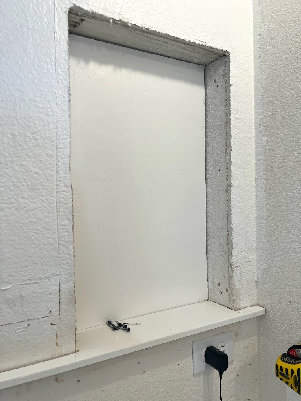 DIY Niche Shelf: Old Bathroom Medicine Cabinet Makeover - A Piece