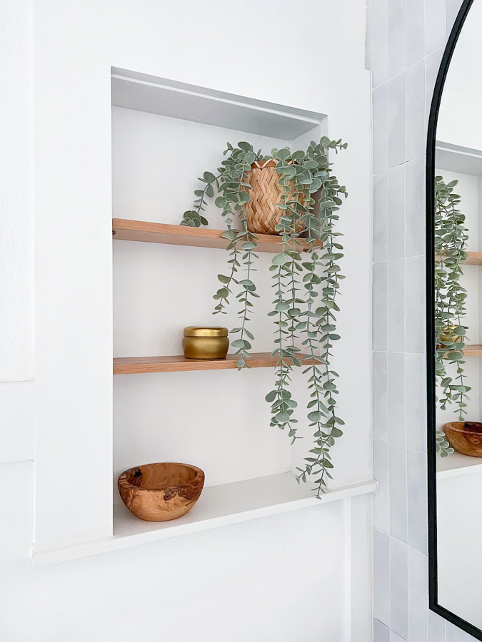 How to turn an old medicine cabinet into open shelving