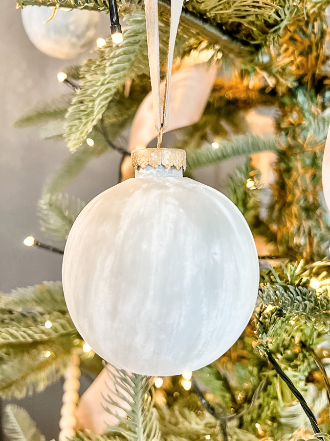 How To Make Modern Rustic Matte Textured Ornaments