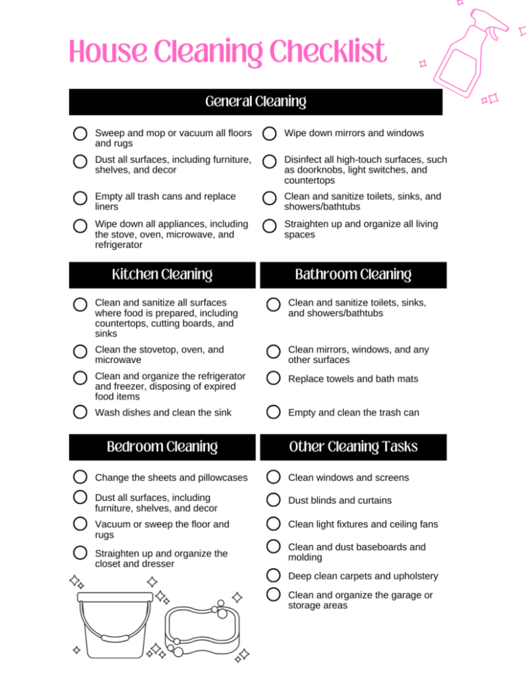 Spring Cleaning Checklist: A Room-by-Room Guide - My Uncommon Slice of ...