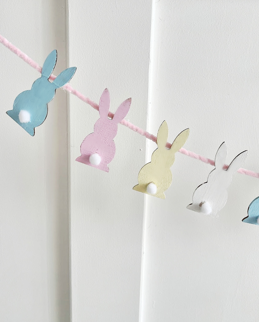 How to Make an Easy Easter Bunny Banner - My Uncommon Slice of Suburbia