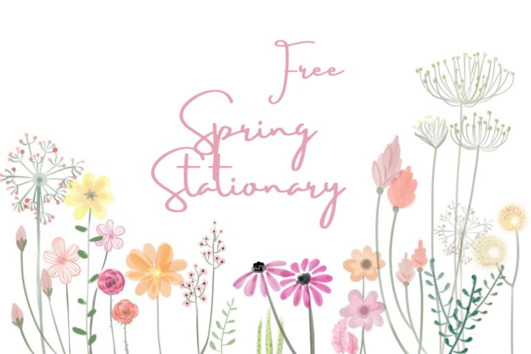 Spring Stationery Freebies: Letterhead & Name Cards