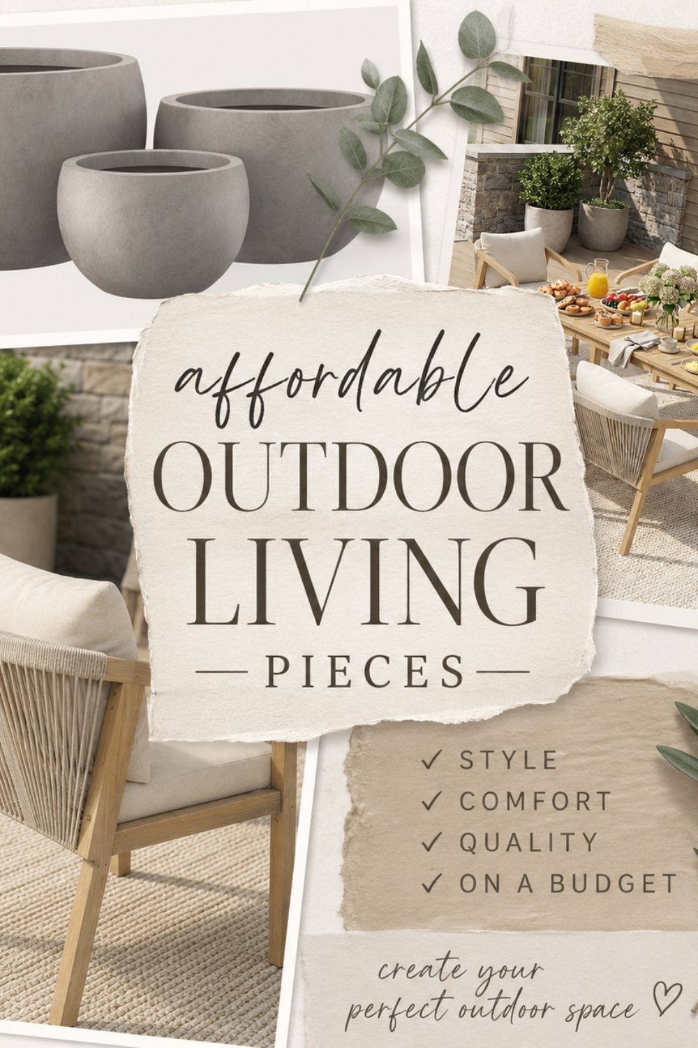 Favorite Outdoor Furniture on a Budget
