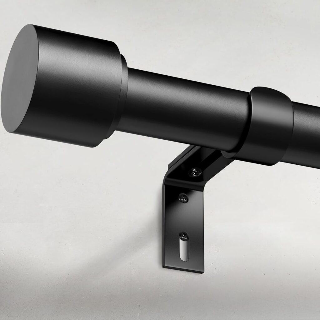 Matte Black Curtain Rod