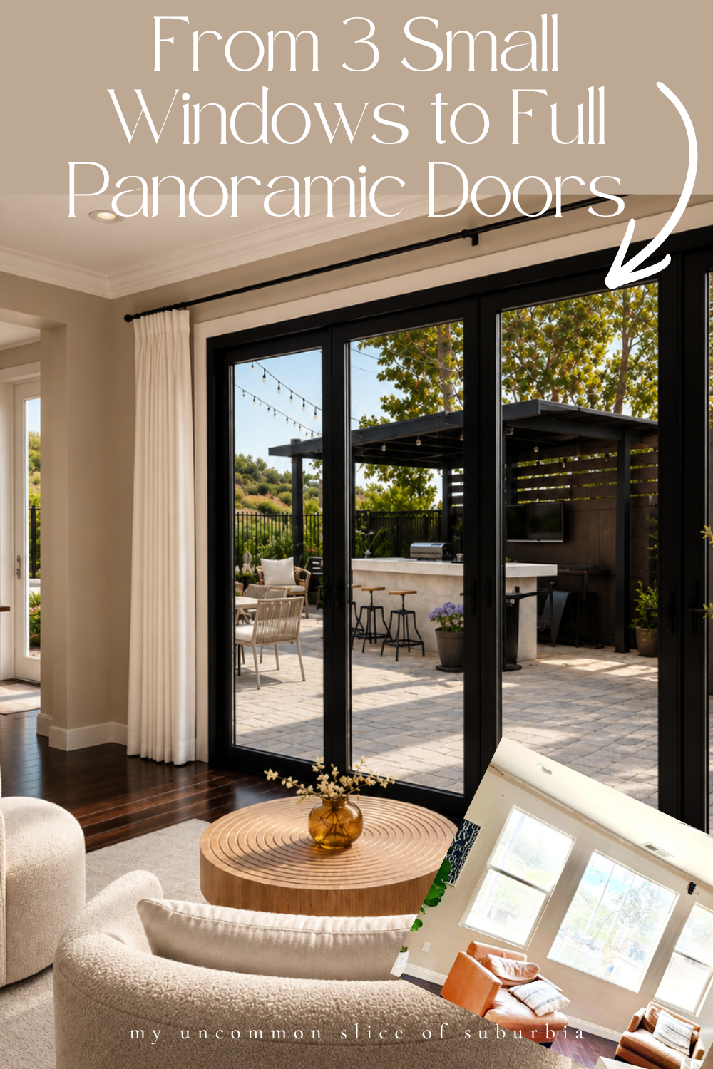 From 3 Small Windows to Full Panoramic Doors — The Before and After