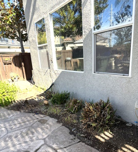 Before — the back of the house before panoramic doors