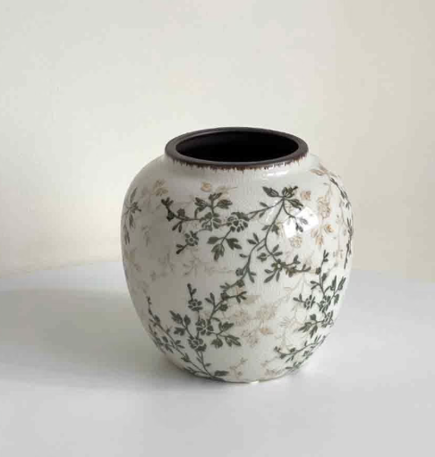 Vintage Ceramic Floral Vase